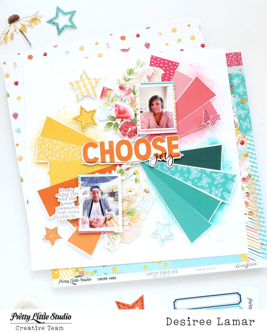 Choose Joy Layout with Pretty Little Studio