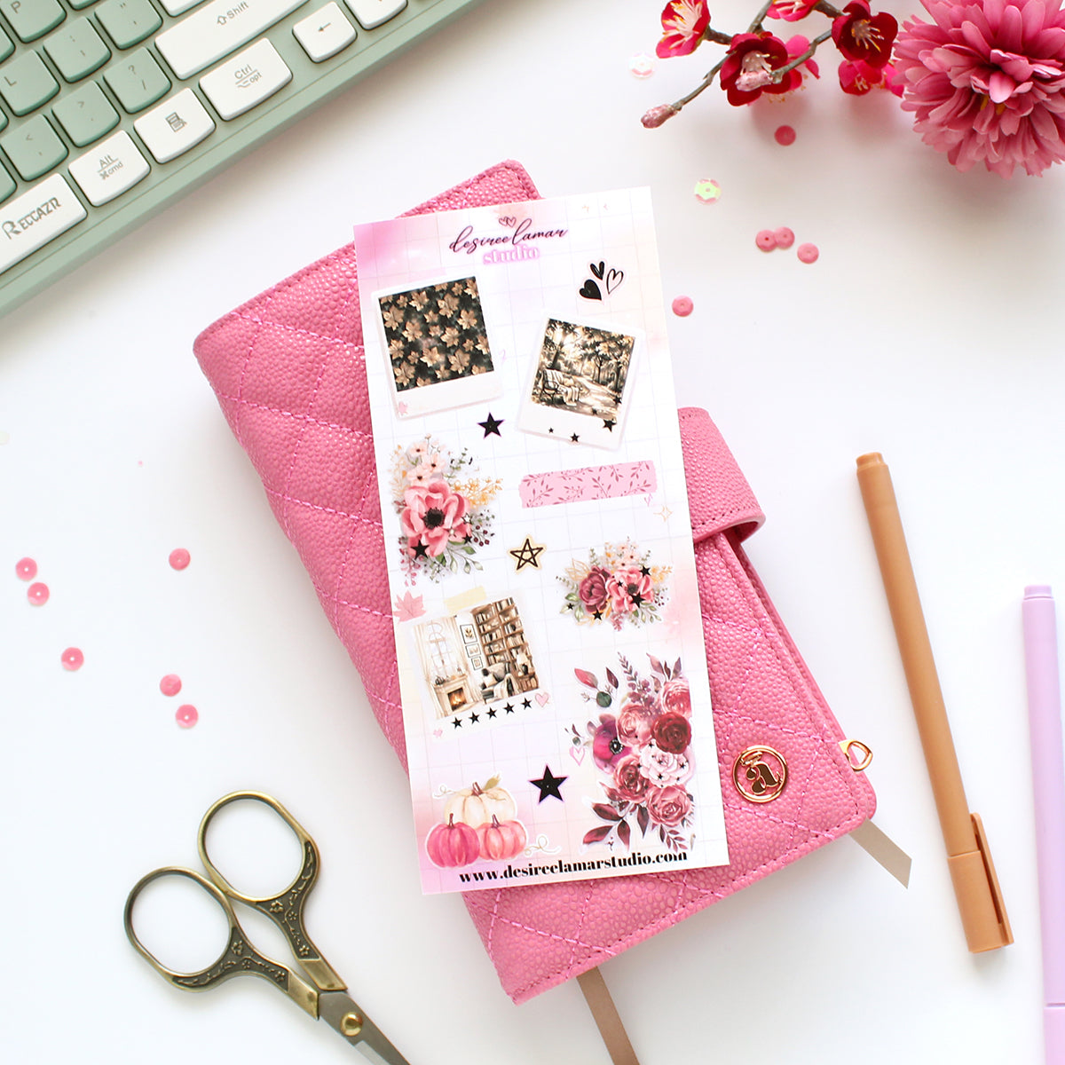 Fall Reverie Floral Sticker Sheet | Fall Memory Keeping