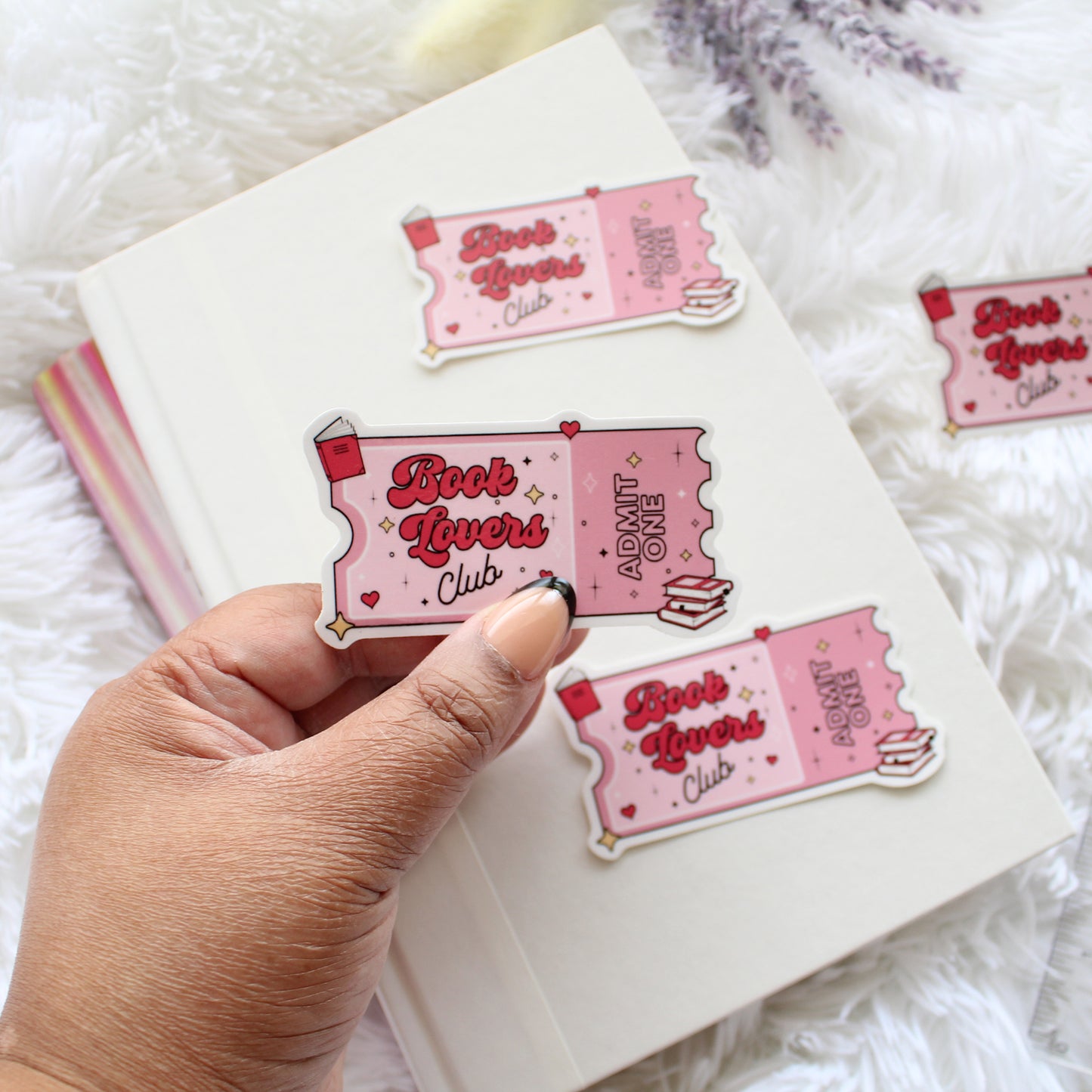 Book Lover's Club Ticket Sticker