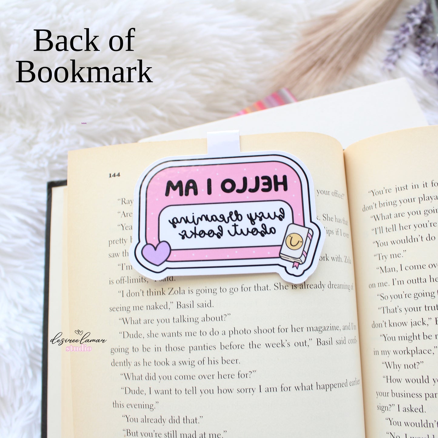 Busy Dreaming Magnetic Bookmark (White)