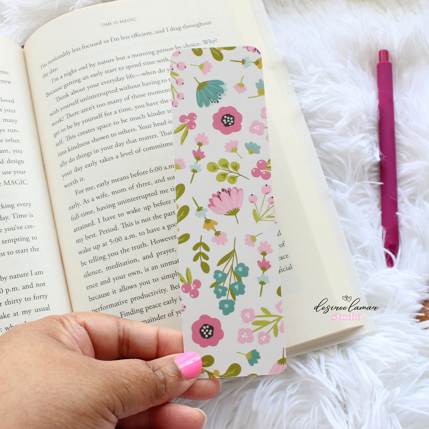 Floral Multicolor Bookmark