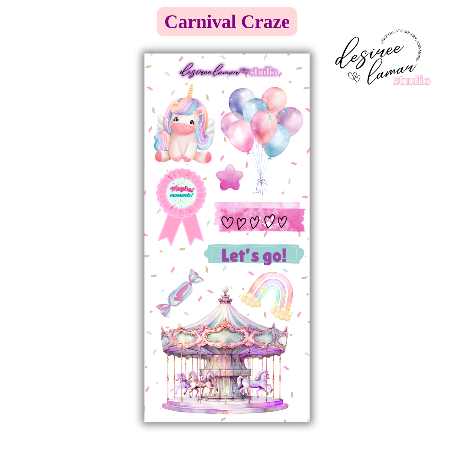 Carnival Craze Sticker Sheet 6