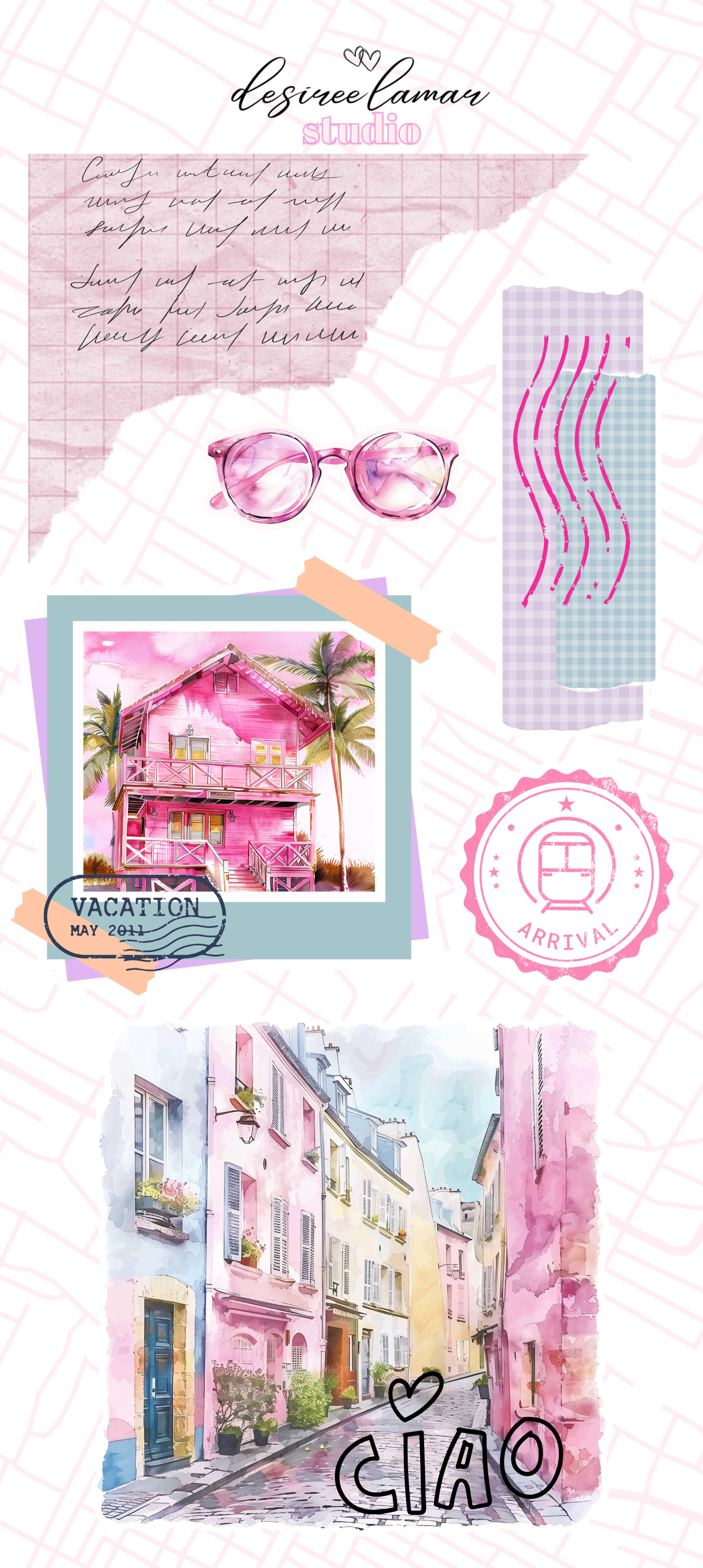 Journey Sticker Sheet 7 - Travel Collection