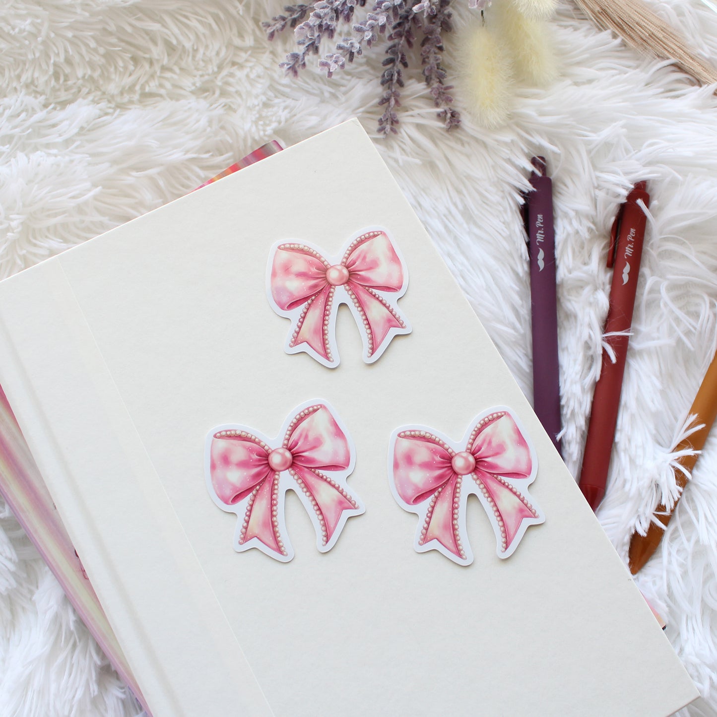 Coquette Pink Bow Sticker