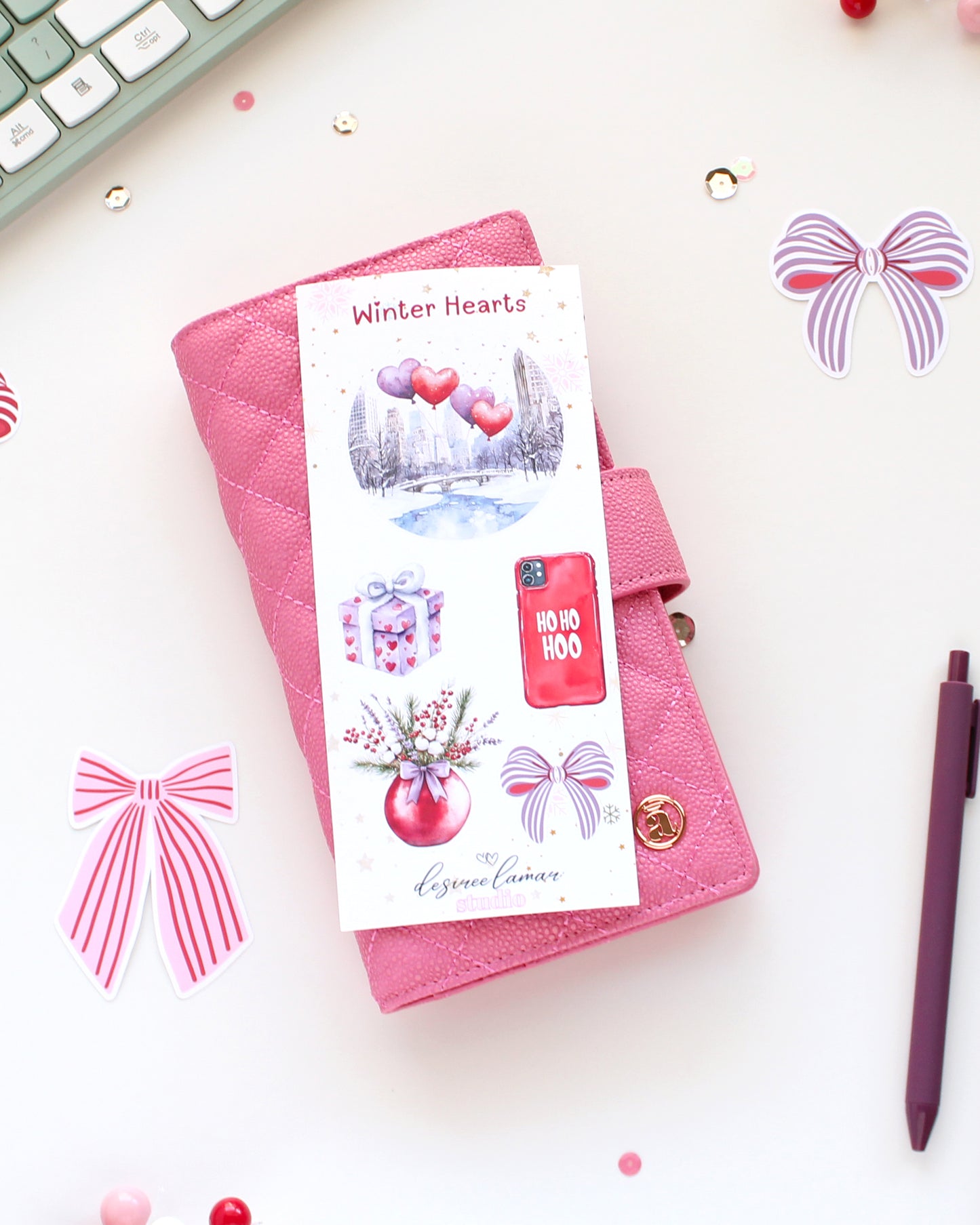 Winter Hearts Full Sticker Sheet Bundle