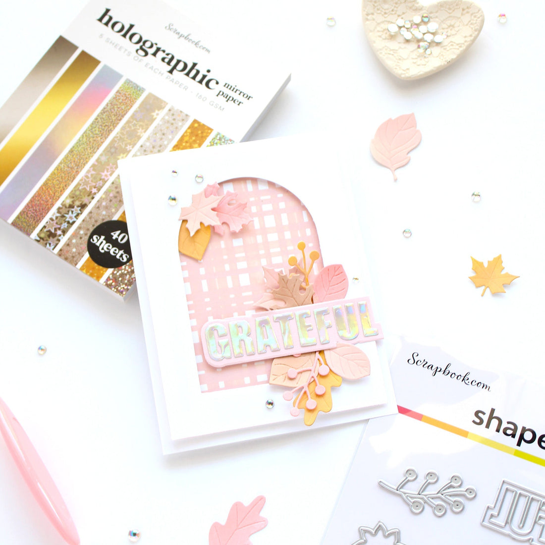 Grateful Fall Card with Non-Traditional Color Scheme