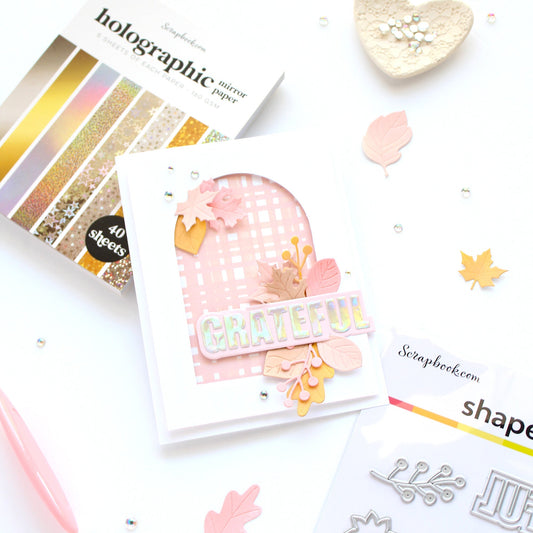 Grateful Fall Card with Non-Traditional Color Scheme