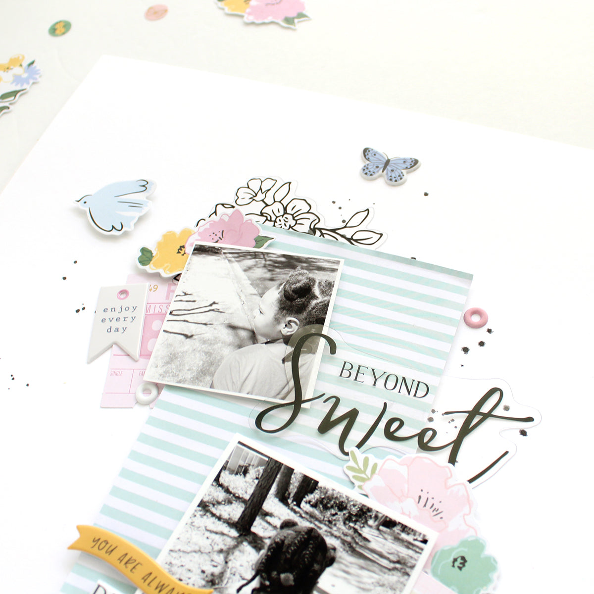 Beyond Sweet Scrapbook Layout