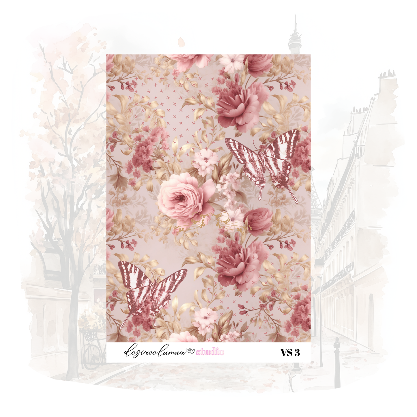 Bouquet Vintage Soul  - Tearable Sticker Paper
