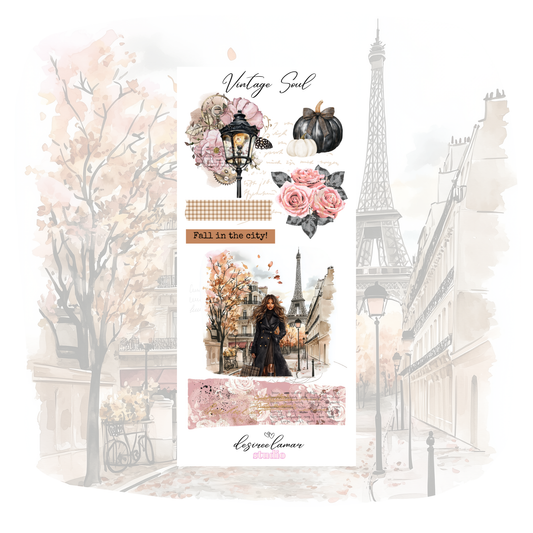 Vintage Soul Fall in the City Deco Sheet