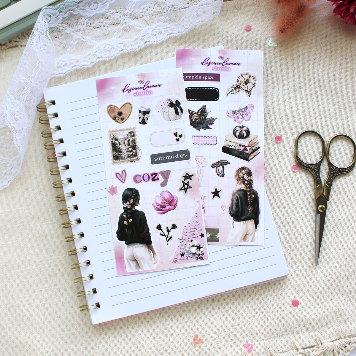 Fall Reverie Planner Sticker Sheet 2 | Fall Memory Keeping