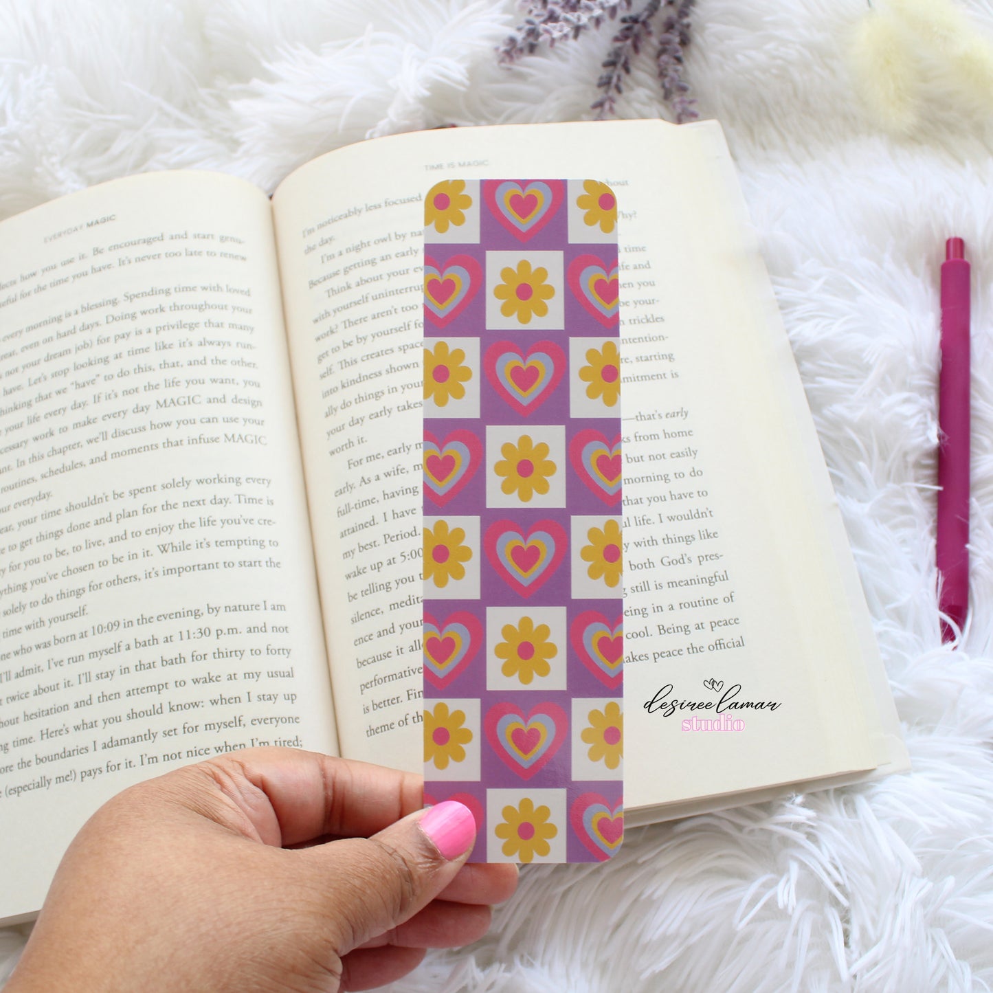 Art Deco Heart Bookmark