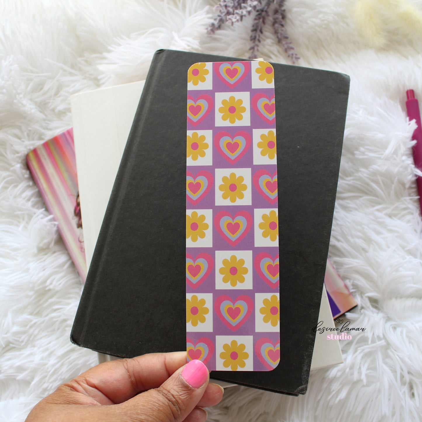 Art Deco Heart Bookmark