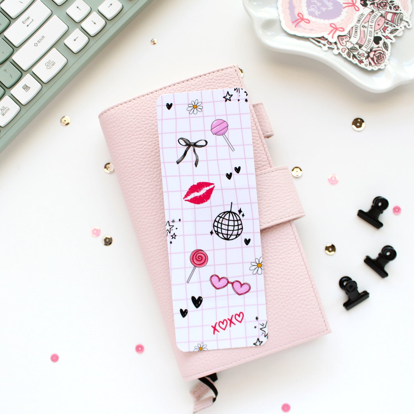 Girlie Pop Laminated Bookmark