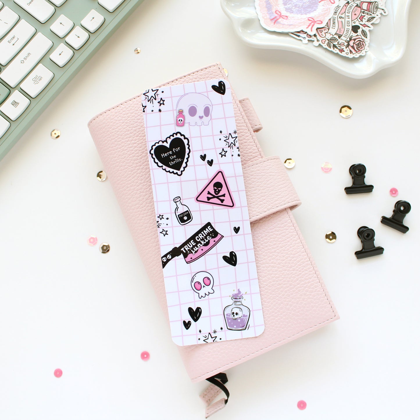 Here for the Thrills Laminated Bookmark