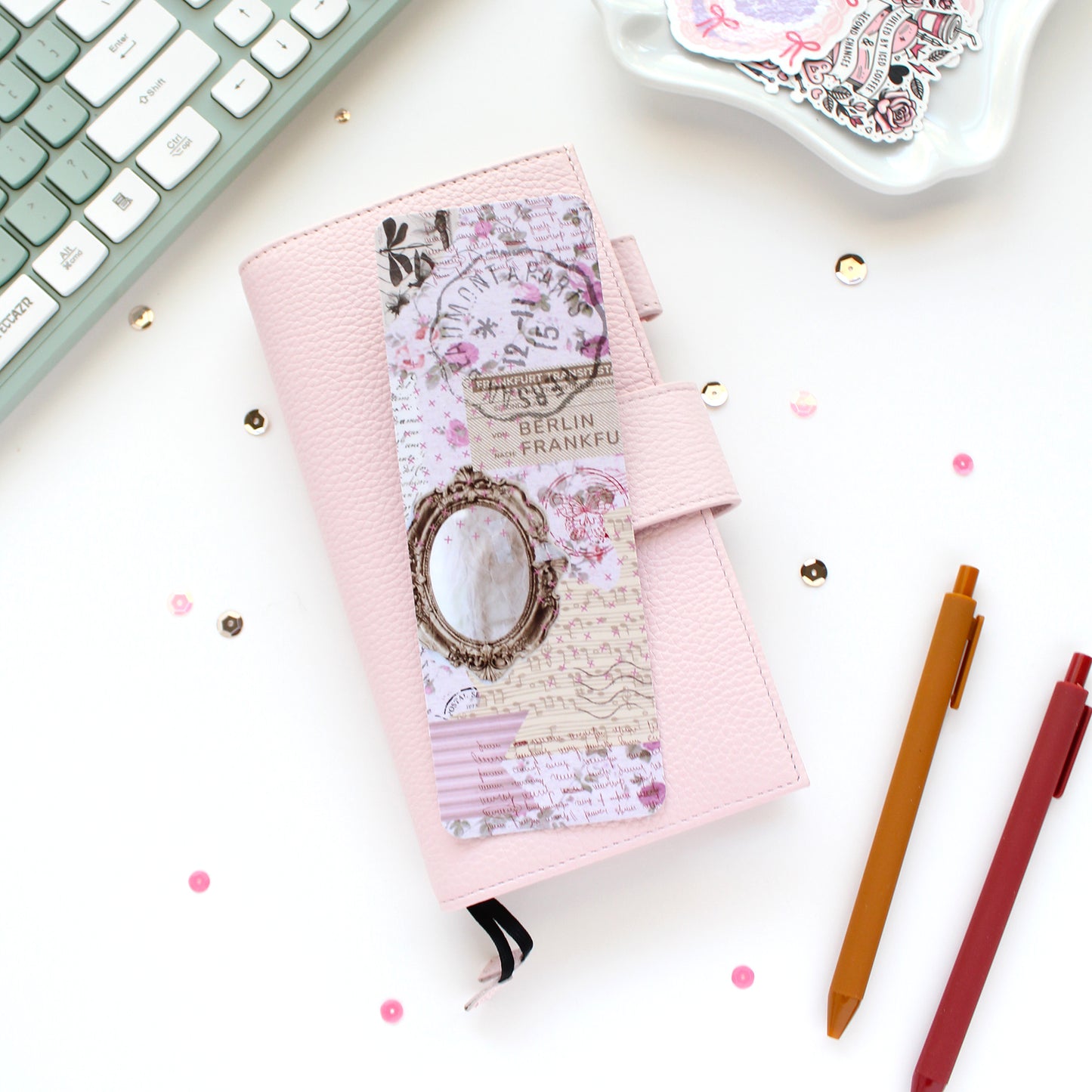 Vintage Soul Ticket Wide Bookmark