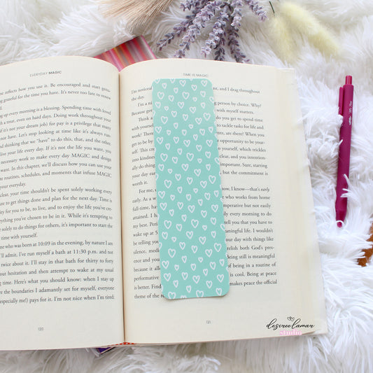 Blue Heart Bookmark