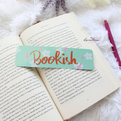 Bookish Blue Daisy Bookmark