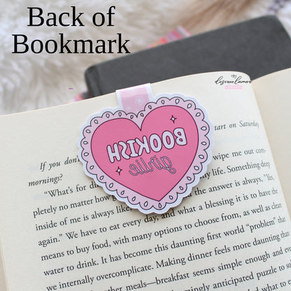 Bookish Girlie Heart Magnetic Bookmark