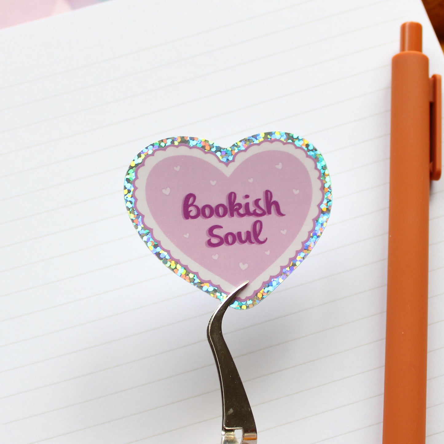 Glitter Bookish Soul Sticker