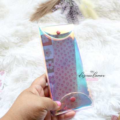 Bookmark Keeper – Holographic Snap Pouch
