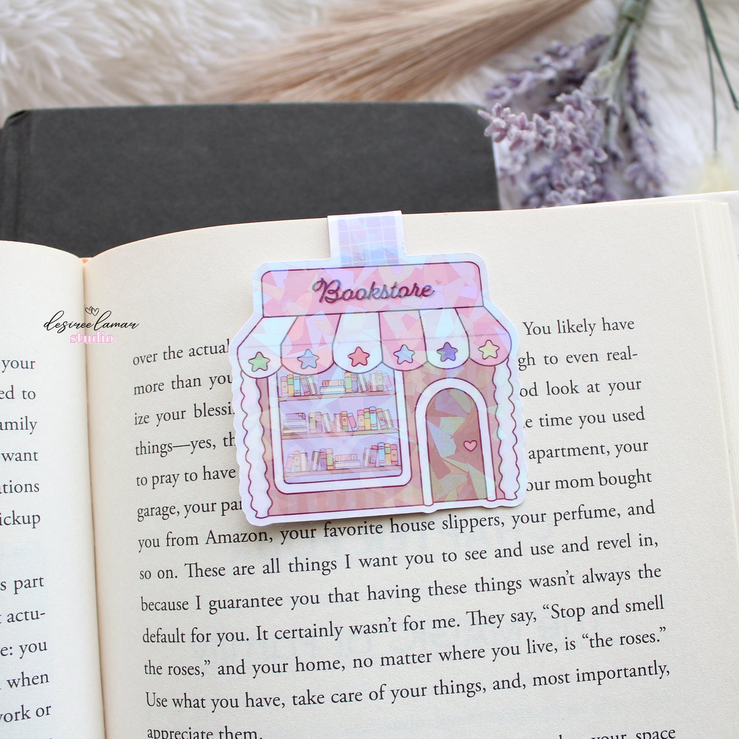 Holographic Bookstore Magnetic Bookmark