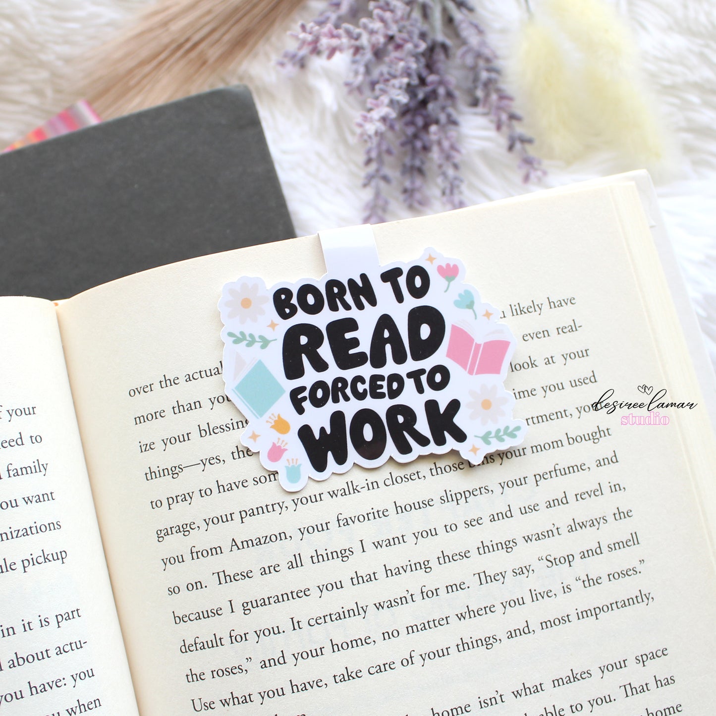 Born to Read Magnetic Bookmark