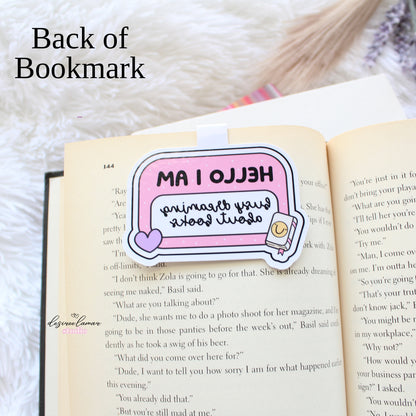 Busy Dreaming Magnetic Bookmark (White)