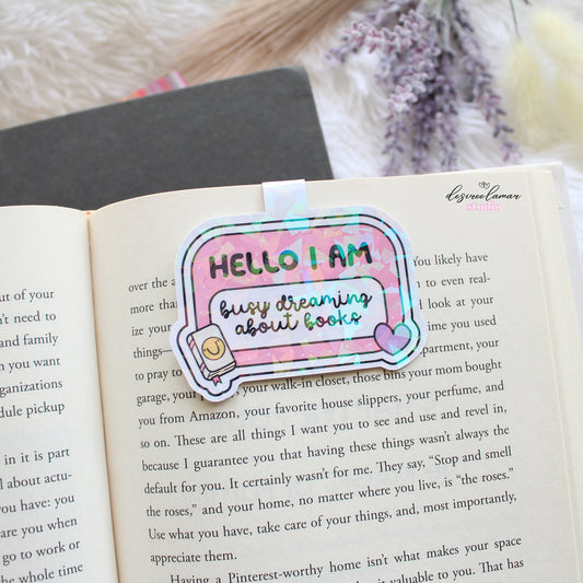 Holographic Busy Dreaming Magnetic Bookmark