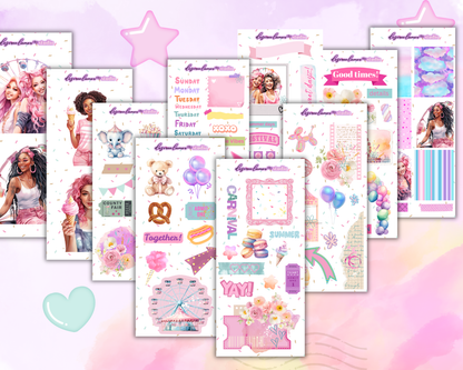 Carnival Craze Sticker Sheet Bundle - 11 Sticker Sheets