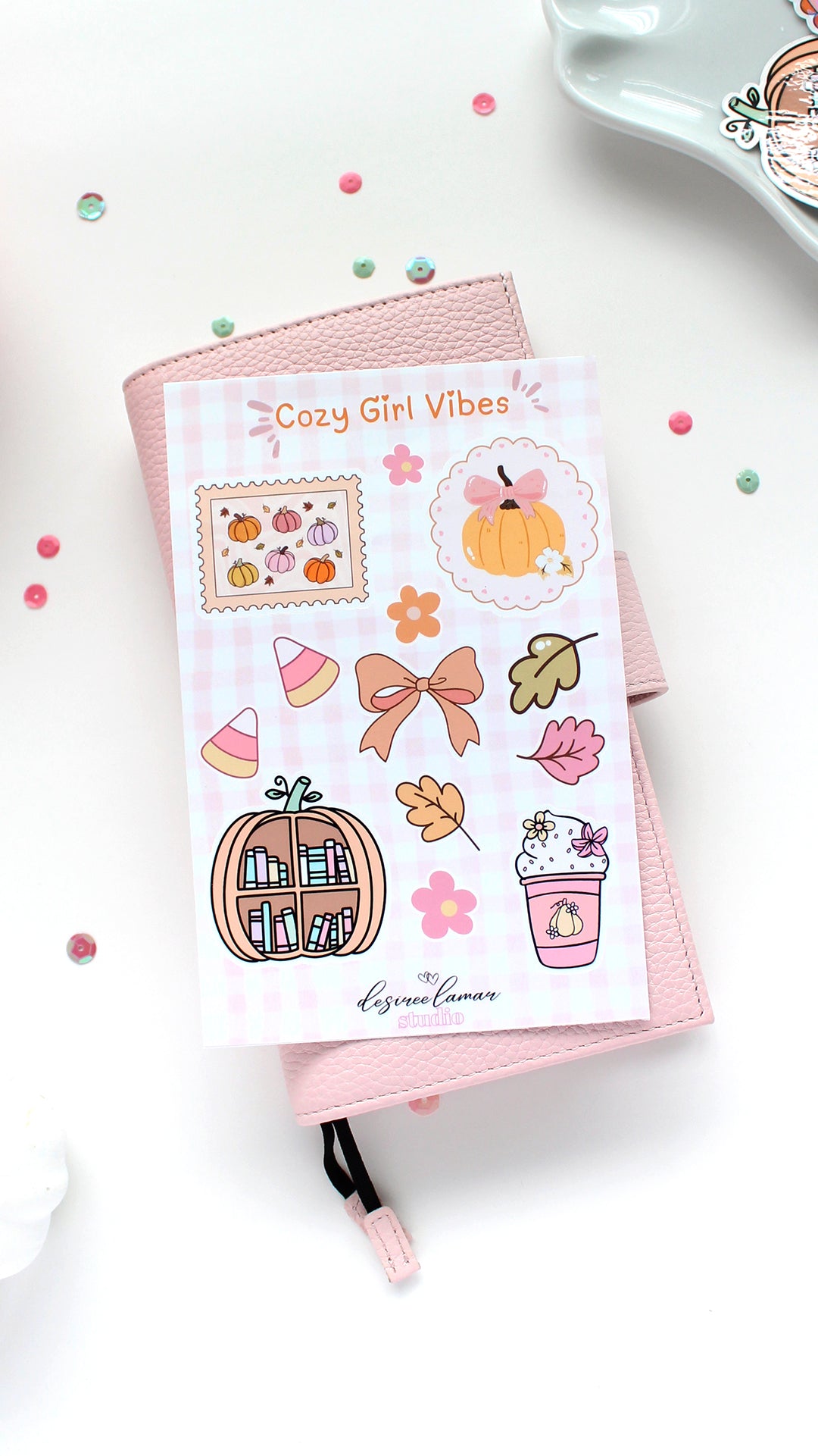 Cozy Girl Vibes Sticker Sheet