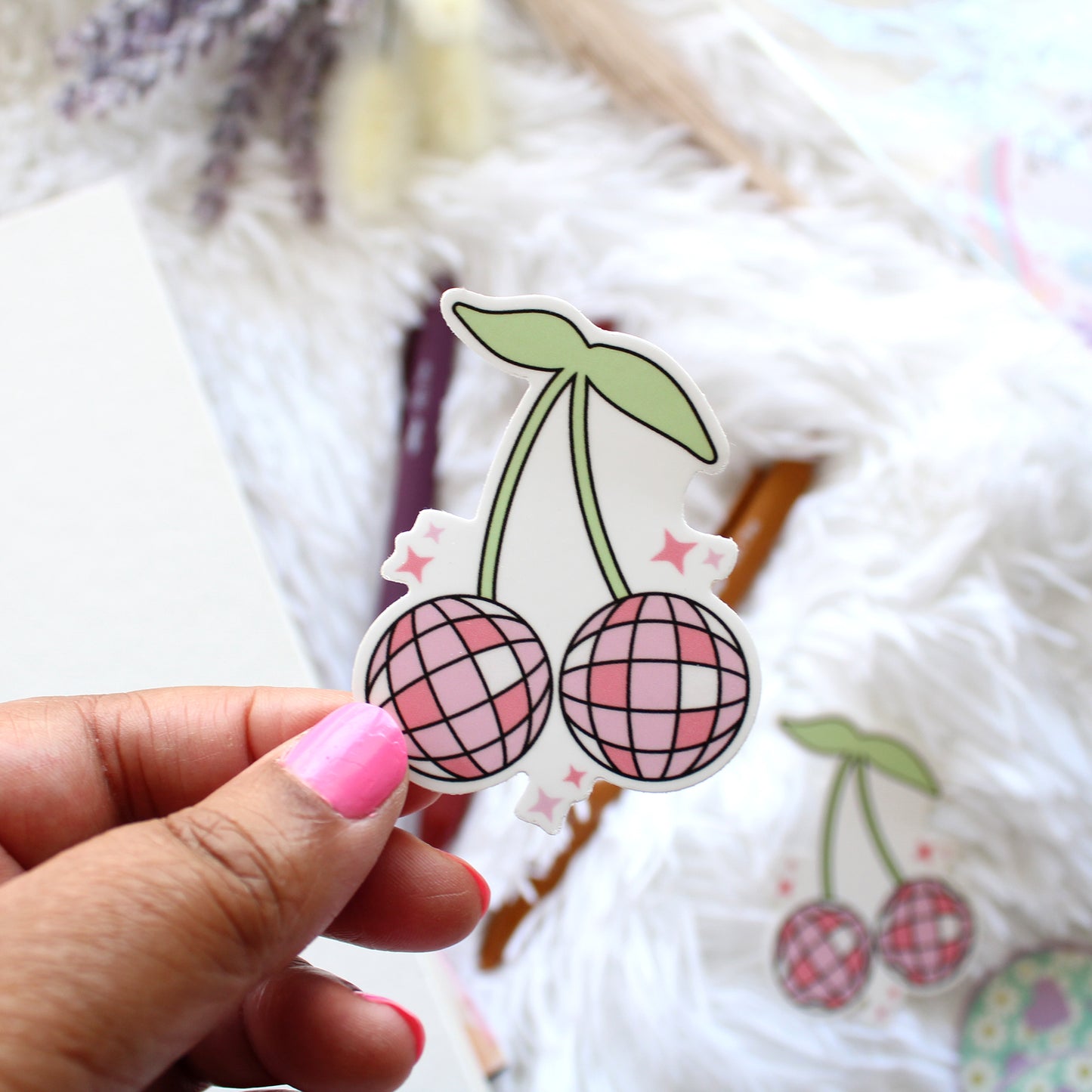 Disco Cherry Sticker