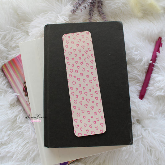 Pink Heart Bookmark
