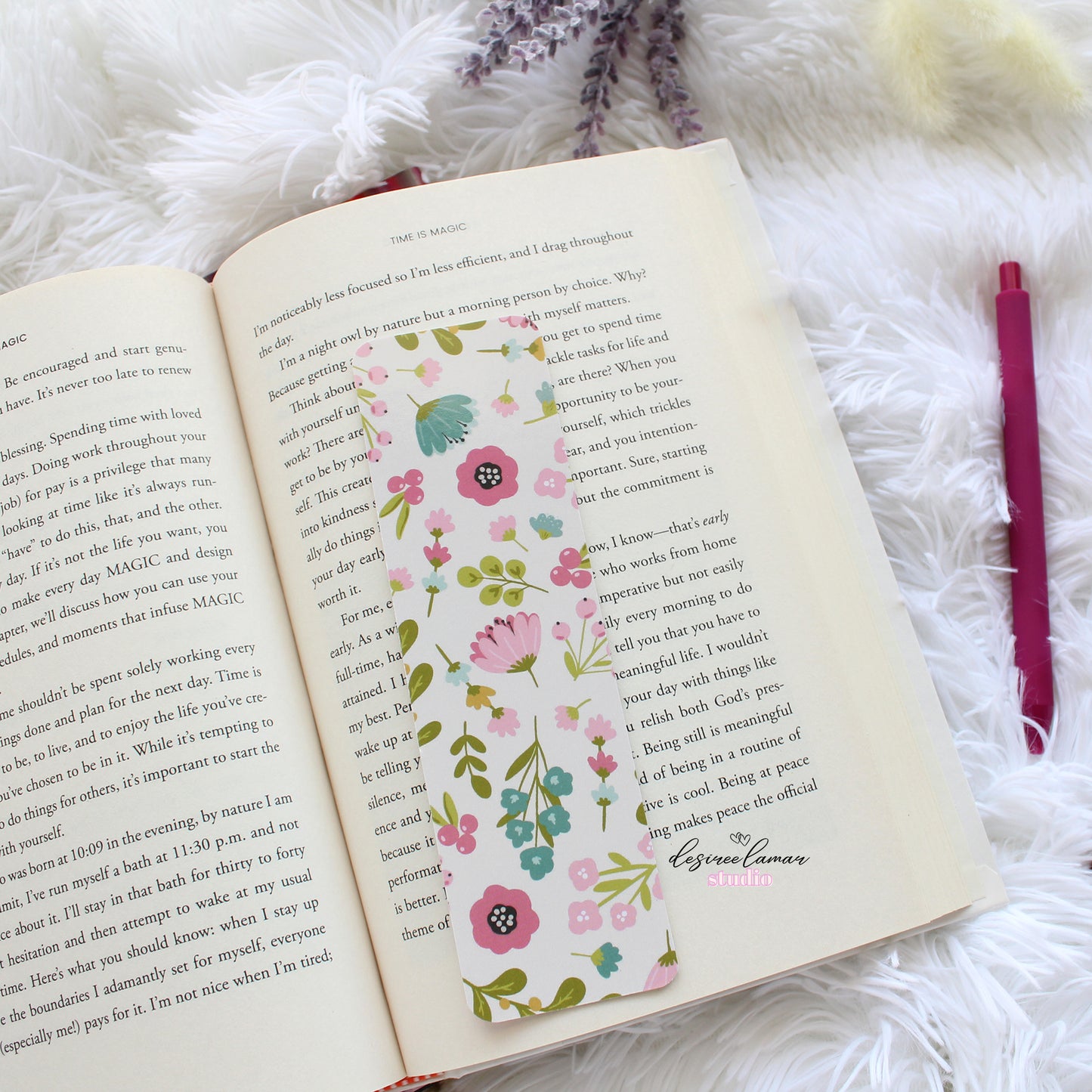Floral Multicolor Bookmark