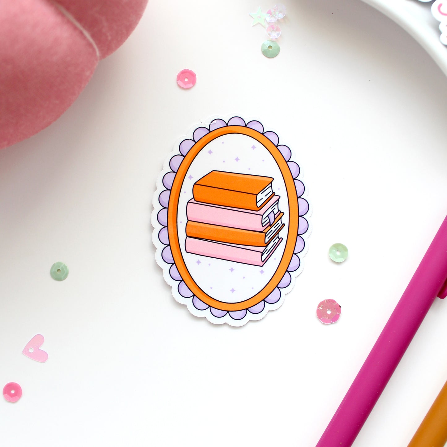 Fall Scallop Frame Sticker Set (includes 3 stickers.