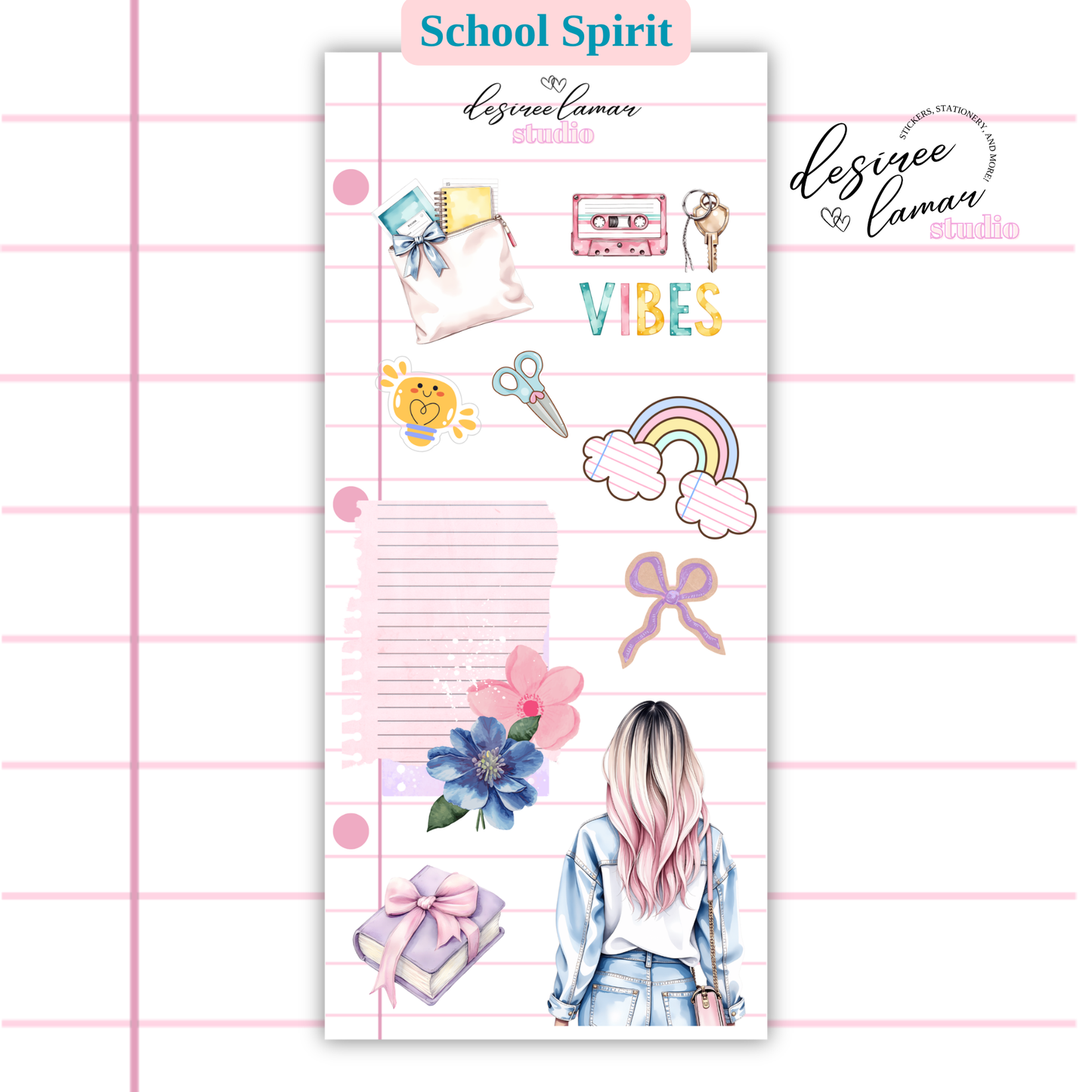 School Spirit Sticker Sheet Bundle 2