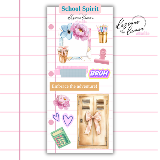 School Spirit Sticker Sheet 3 - Back to School