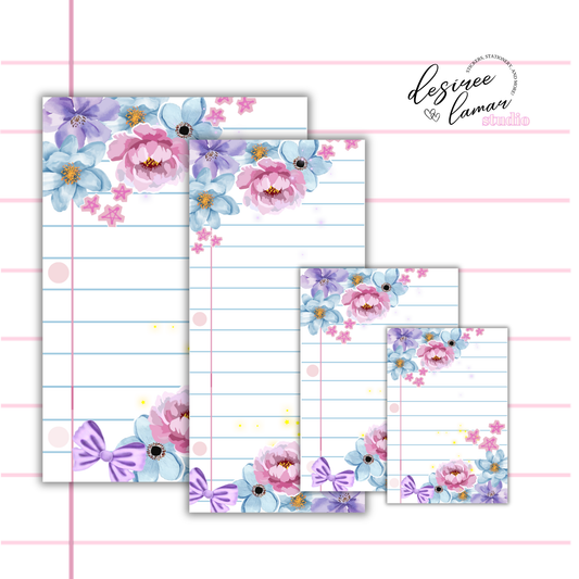 School Spirit Floral Full Page Sticker