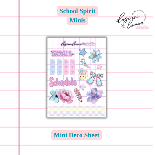 School Spirit Mini Deco Sheet - Back to School