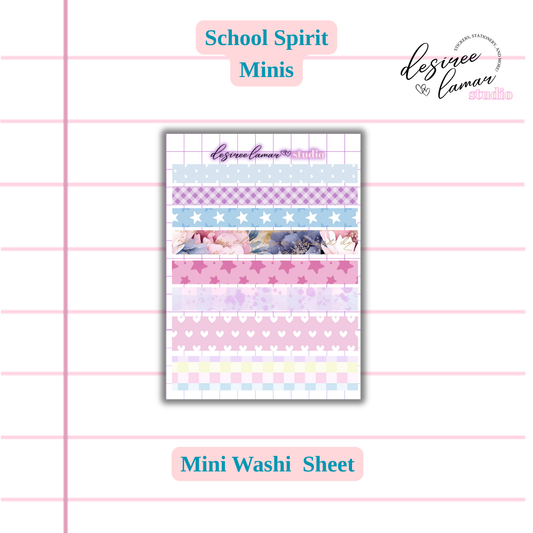 School Spirit Mini Washi Sheet - Back to School
