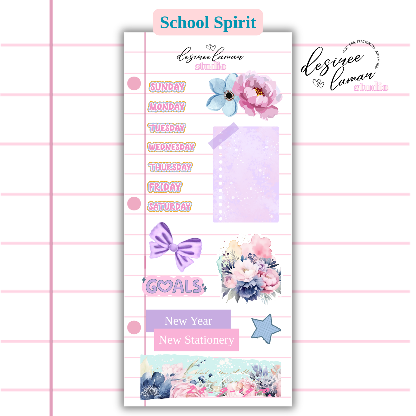 School Spirit Sticker Sheet Bundle 2