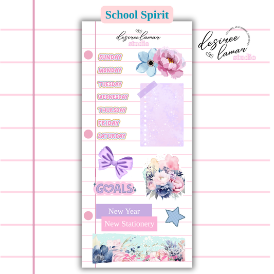School Spirit Sticker Sheet 4 - Back to School