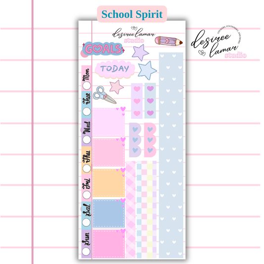 School Spirit Hobo Weeks Sticker Sheet- Back to School
