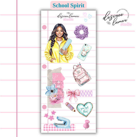School Spirit Sticker Sheet 1 Back to School
