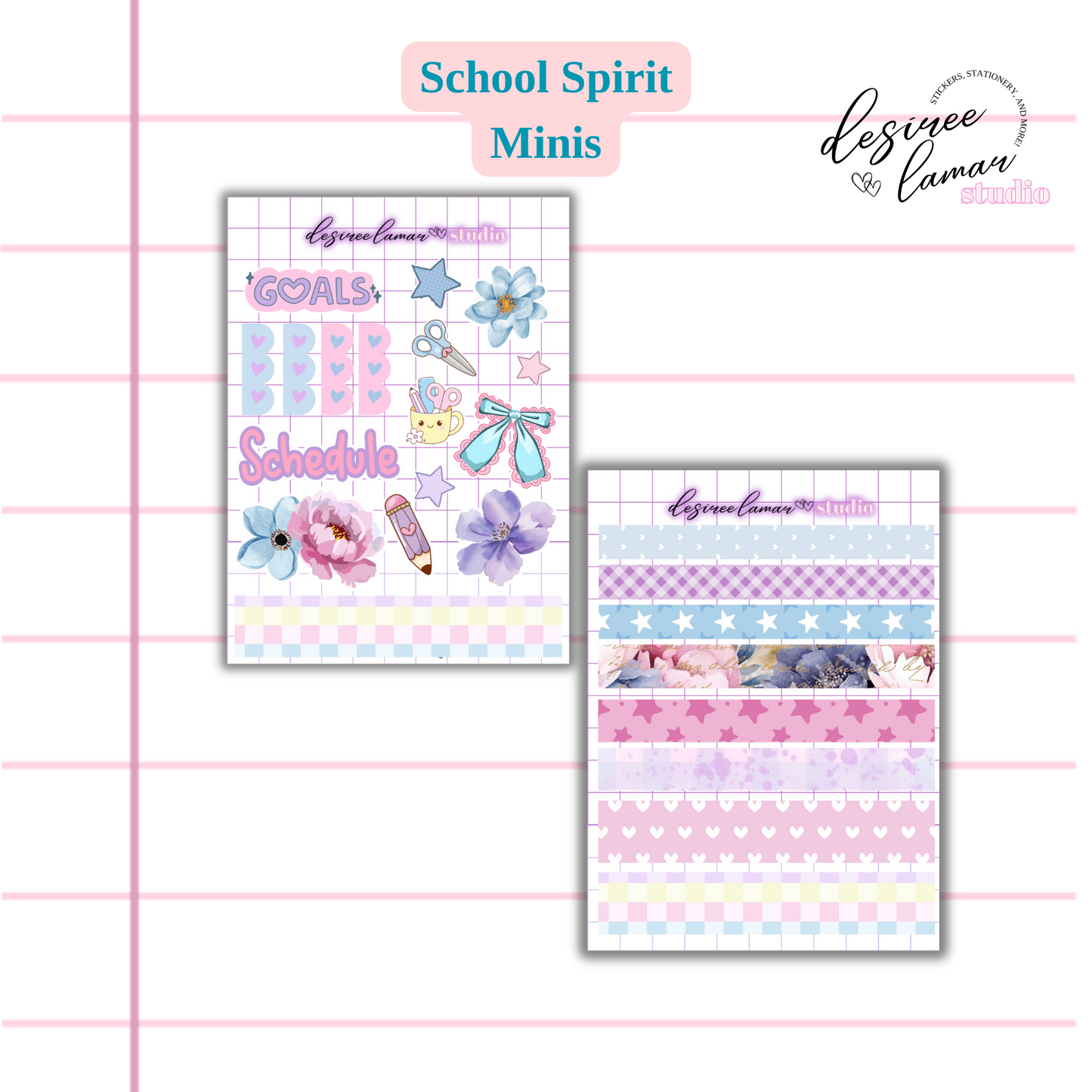 School Spirit Sticker Sheet Bundle 2