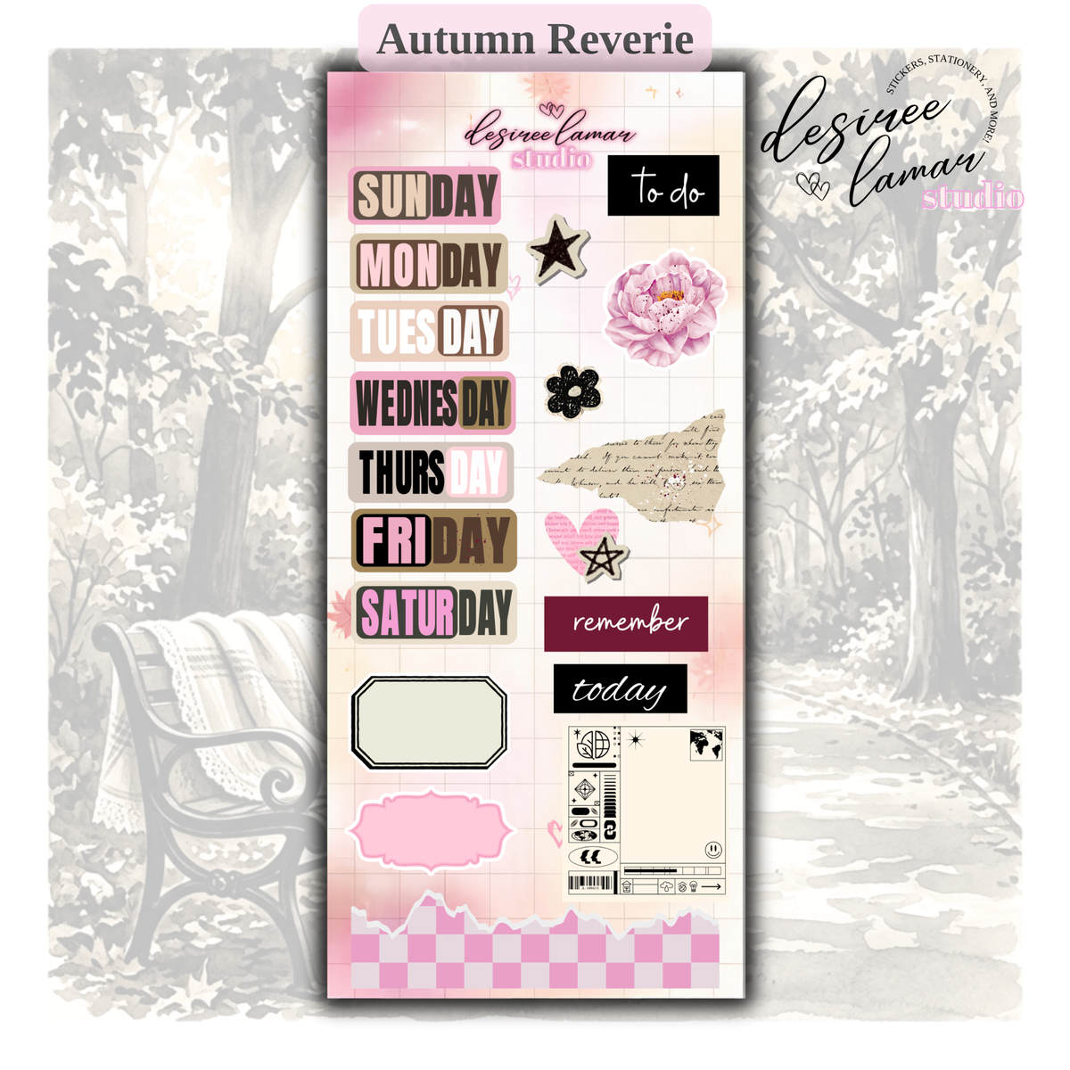 Fall Reverie Full Bundle - Includes 8 Sticker Sheets