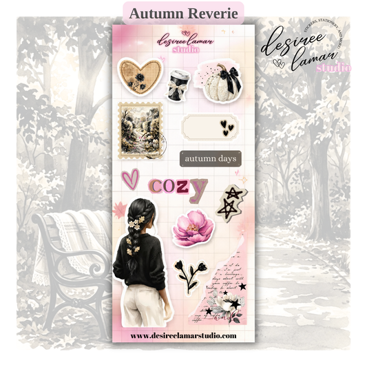 Fall Reverie Planner Sticker Sheet 1 | Fall Memory Keeping
