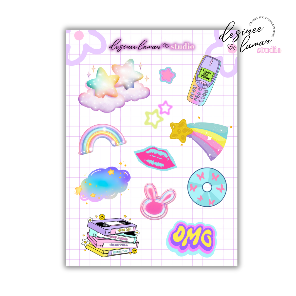 Y2K Mini Sticker Sheet