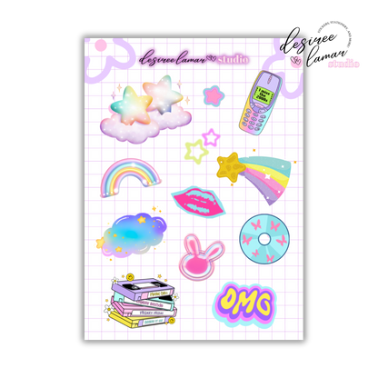 Y2K Mini Sticker Sheet