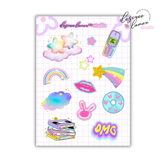 Y2K Mini Sticker Sheet